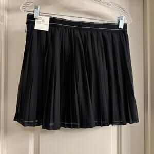 New Calia Court 15” High Rise Pleated Mesh black Skort tennis golf, size L Twee
